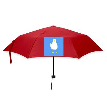 Möwe - Regenschirm (klein) - Rot - Vorne
