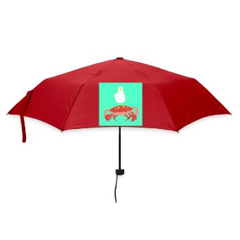 Crabby mint - Regenschirm (klein) - Rot - Vorne