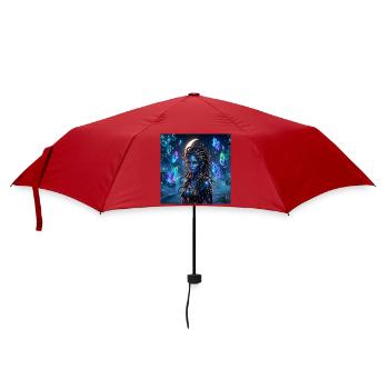 Blue Crystal Siren - Umbrella (small) - red - Front