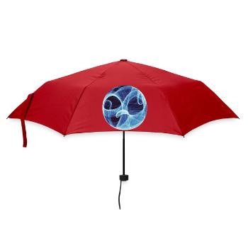 Lebensbaum Ozean - Regenschirm (klein) - Rot - Vorne