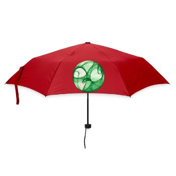 Lebensbaum Grün - Regenschirm (klein) - Rot - Vorne