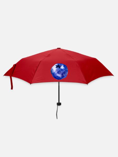 Blaubeere - Regenschirm (klein) - Rot