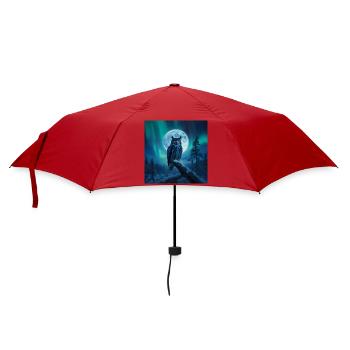 Horneule – Nordlichter - Regenschirm (klein) - Rot - Vorne