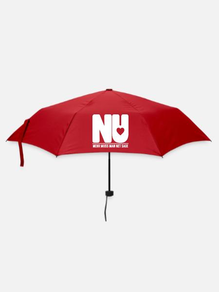 Nu Schwäbisch Dialekt Spruch Statement T-Shirt - Regenschirm (klein) - Rot