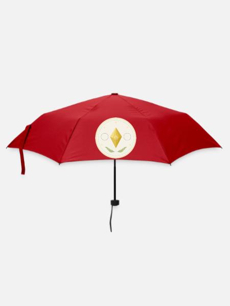 Waage - der schwebende Kristall - Regenschirm (klein) - Rot
