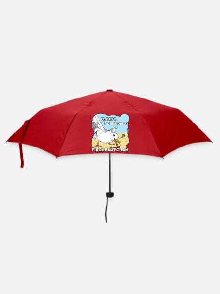 Fleete Feminismus Fischbrötchen - Regenschirm (klein) - Rot