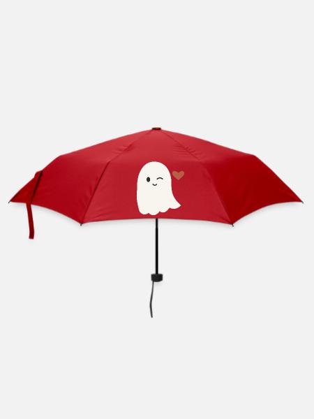 Halloween Geist Herren - Regenschirm (klein) - Rot