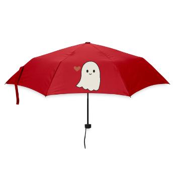Halloween Geist Damen - Regenschirm (klein) - Rot - Vorne