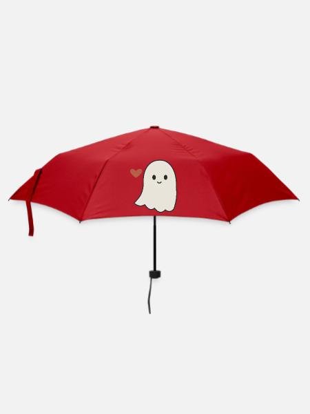 Halloween Geist Damen - Regenschirm (klein) - Rot