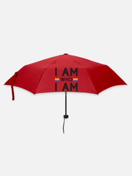Pride Month - Ich bin, wer ich bin - LGBTQ+ - Regenschirm (klein) - Rot