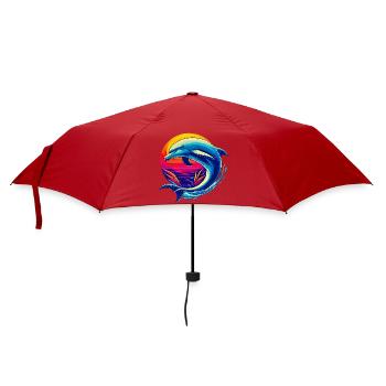 Dauphin - Parapluie standard - rouge - Devant