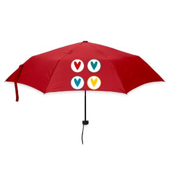 LIEBE. PAAR. GERADE VERHEIRATET. Junggesellinnenabschied. VALENTINSTAG. - Regenschirm (klein) - Rot - Vorne