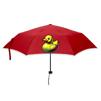 Ente Ente Ente Ente Ente - Regenschirm (klein) - Rot - Vorne