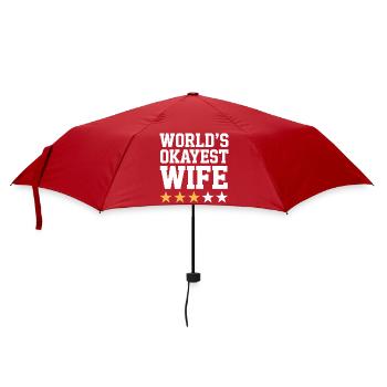 World's Okayest Wife - Umbrella (small) - red - Front