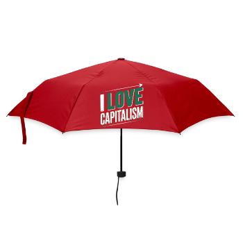 I Love Capitalism Unternehmer Aktien Kapitalismus - Regenschirm (klein) - Rot - Vorne