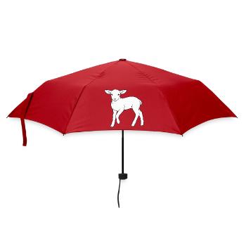 lamm - Regenschirm (klein) - Rot - Vorne