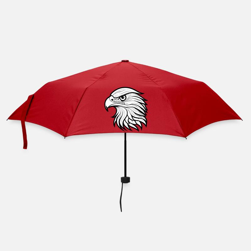 Stylish Eagle Head Illustration - Umbrella (small) - red