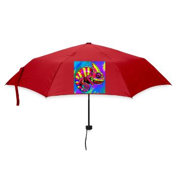 Chamäleon - Regenschirm (klein) - Rot - Vorne