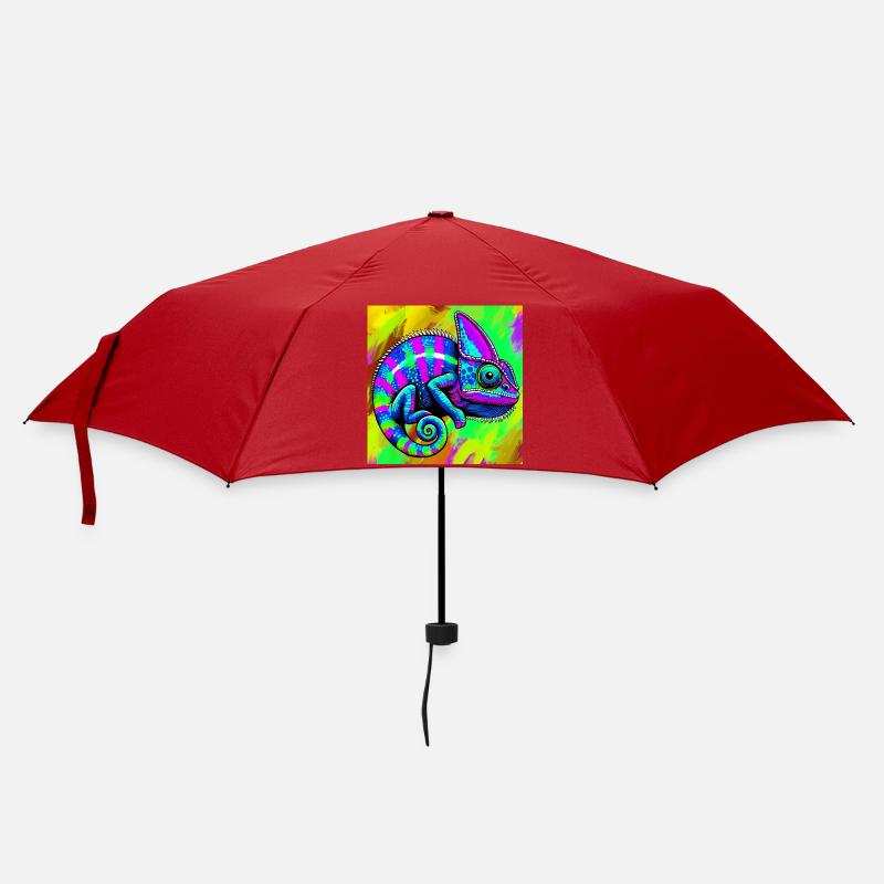 caméléon - Parapluie standard - rouge
