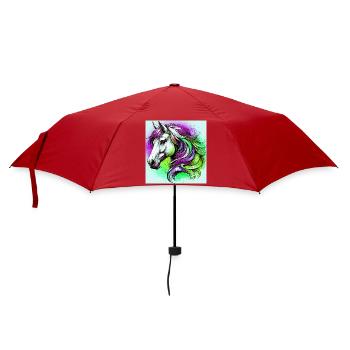 horse - Umbrella (small) - red - Front