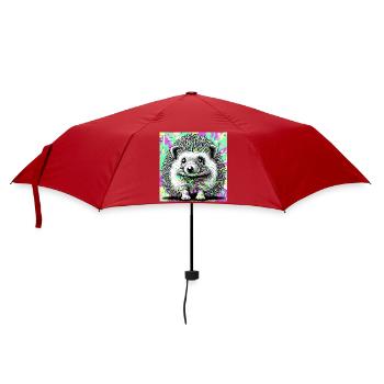 hérisson - Parapluie standard - rouge - Devant