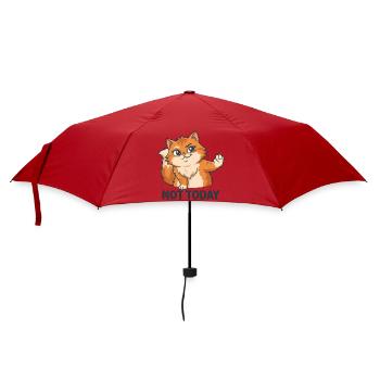 Not Today – Sassy Cat - Regenschirm (klein) - Rot - Vorne