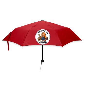 Frühschicht Meister-Opa Heimwerker T-Shirt - Regenschirm (klein) - Rot - Vorne