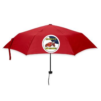 Anti-Fouling Endgegner T-Shirt Segel Boot - Regenschirm (klein) - Rot - Vorne
