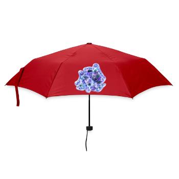 Flux cellulaire de nébuleuse bleu violet - Parapluie standard - rouge - Devant