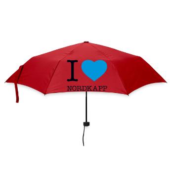 J’ADORE NORDKAPP Norvège Norvège - Parapluie standard - rouge - Devant