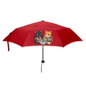 Cats Ramen Bubble Tea - Umbrella (small) - red - Front