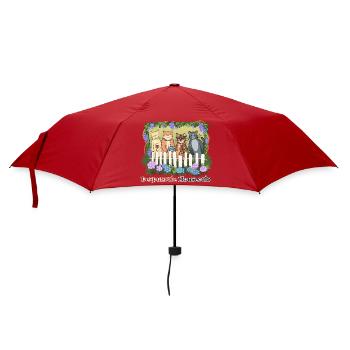 Despurrate Hauskatzen - Regenschirm (klein) - Rot - Vorne