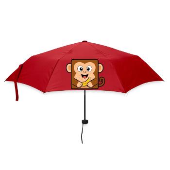 Singe - Parapluie standard - rouge - Devant