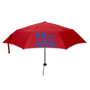 Une minuscule ondulation dans un océan orageux - Parapluie standard - rouge - Devant