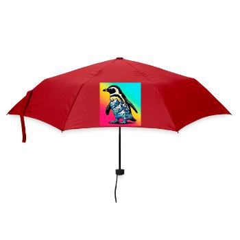 pingouin - Parapluie standard - rouge - Devant