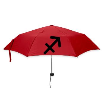 Sagittarius - Star Sign - Umbrella (small) - red - Front