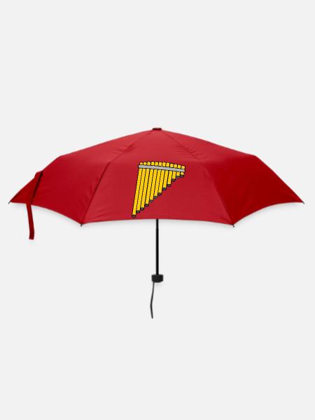 Pfannenflöte Bambus - Regenschirm (klein) - Rot
