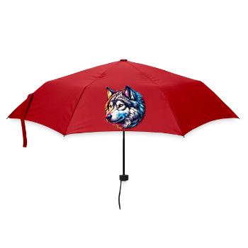 Loup - Parapluie standard - rouge - Devant