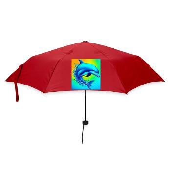dauphin - Parapluie standard - rouge - Devant