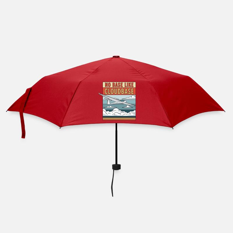 No Base Like Cloudbase - Regenschirm (klein) - Rot
