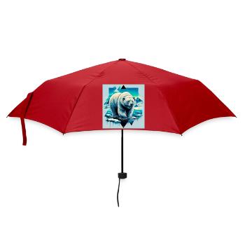 ours blanc - Parapluie standard - rouge - Devant
