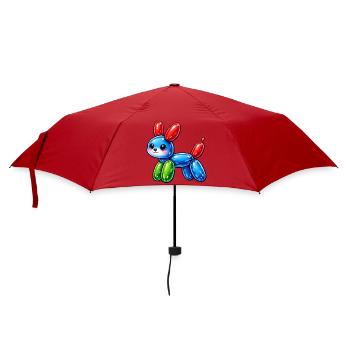 Cute balloon dog - cute dog made of balloons - Umbrella (small) - red - Front