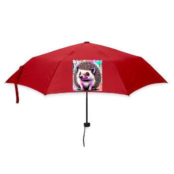 hedgehog - Umbrella (small) - red - Front