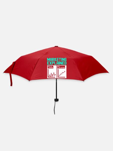 Marketing Manager - Regenschirm (klein) - Rot
