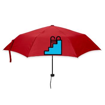  Pool Leiter Schwimmbad Icon - Regenschirm (klein) - Rot - Vorne