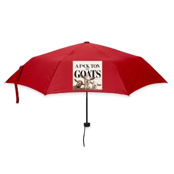 Af-cktonofgoats - Regenschirm (klein) - Rot - Vorne