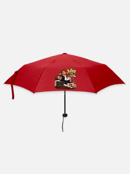 Beratender Richter: Endgültiges Urteil - Regenschirm (klein) - Rot