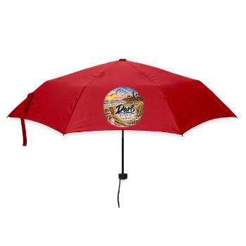 Darß Westküstenzauber Strandbild - Regenschirm (klein) - Rot - Vorne