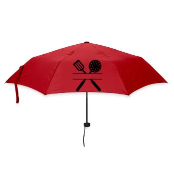 Outils de cuisson croisés - Parapluie standard - rouge - Devant