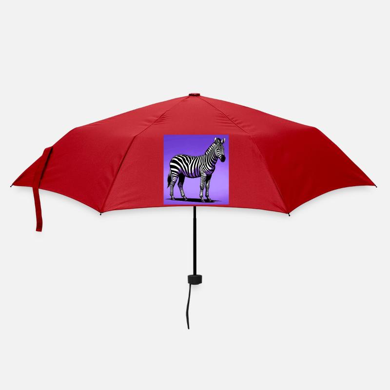 zebra - Umbrella (small) - red